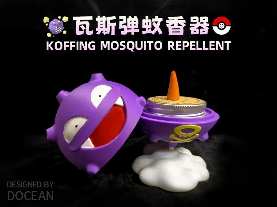 Download Free HighQuality Koffing Mosquito Repellent 3D Model For