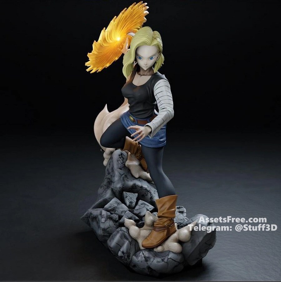 Android 18 - Dragon Ball » Free High-Quality Models | AssetsFree.com