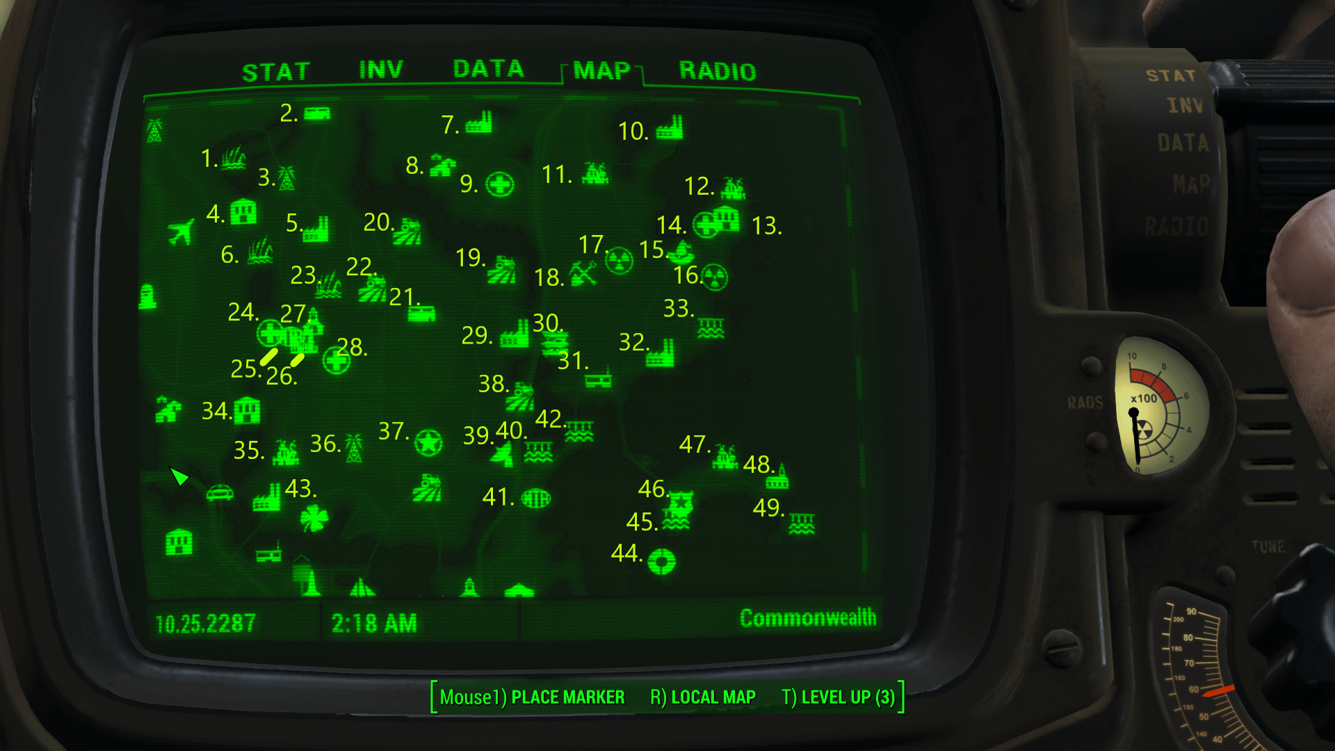 Fallout 4 World Map with all locations unlocked VG247