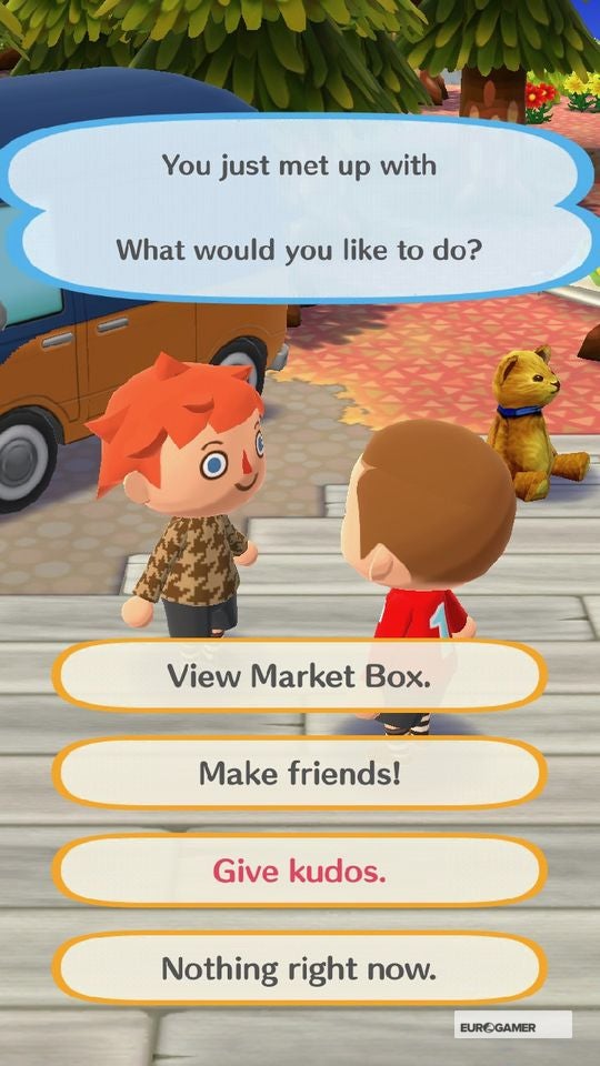 Animal Crossing kudos explained How to give kudos to friends and other