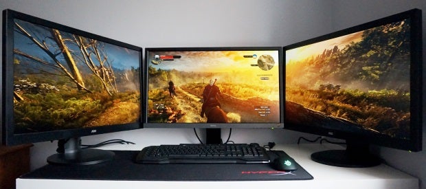 How to set up three monitors for ultrawide multi-monitor PC gaming 