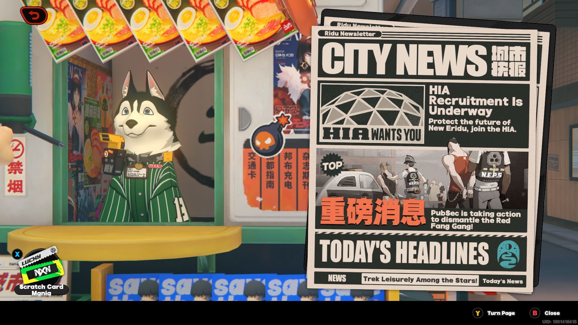 I bought scratchcards from a dog in Zenless Zone Zero and it made me