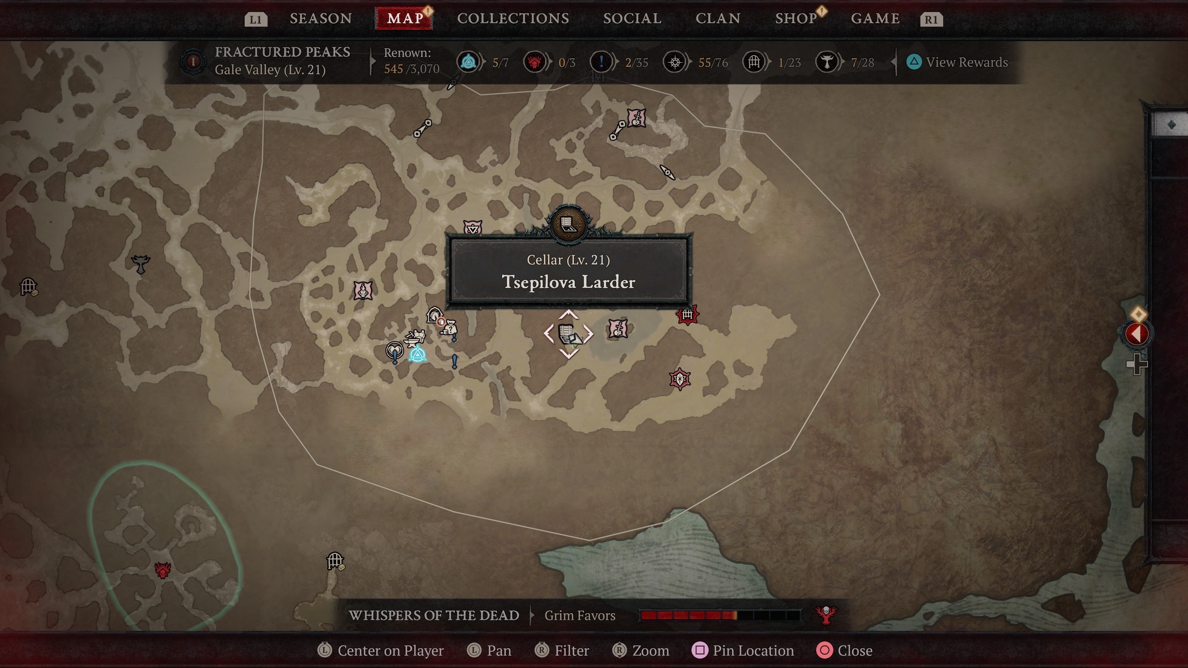 Diablo 4 Cellar locations