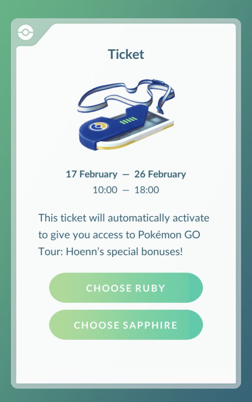 Pokémon Go Ruby vs Sapphire, including how to choose Ruby or Sapphire