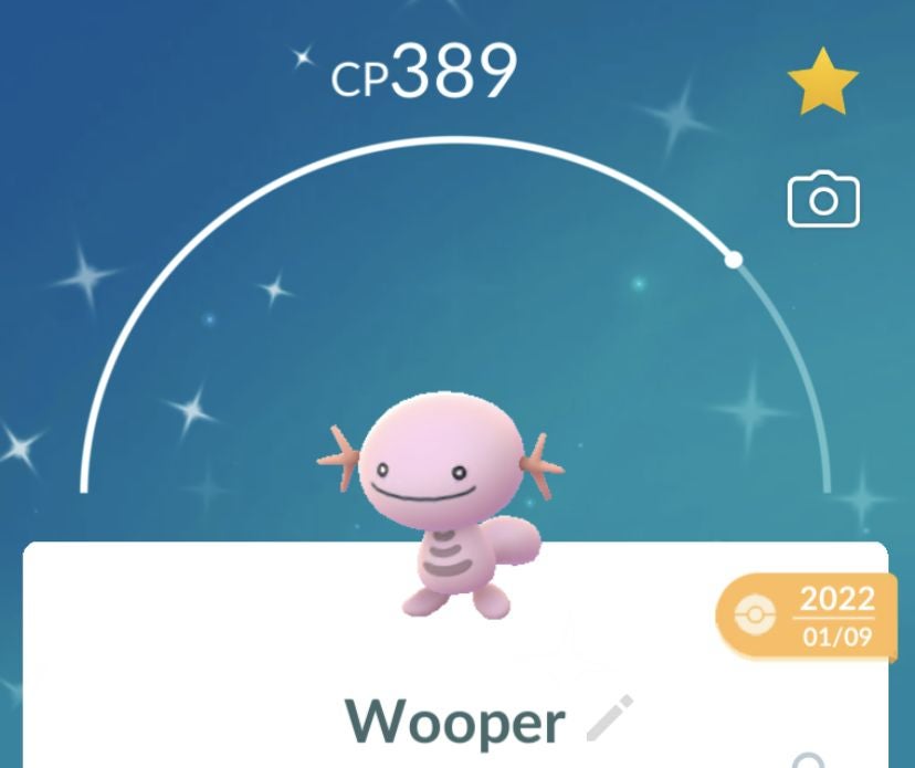 Wooper 100 perfect IV stats, shiny Wooper in Pokémon Go