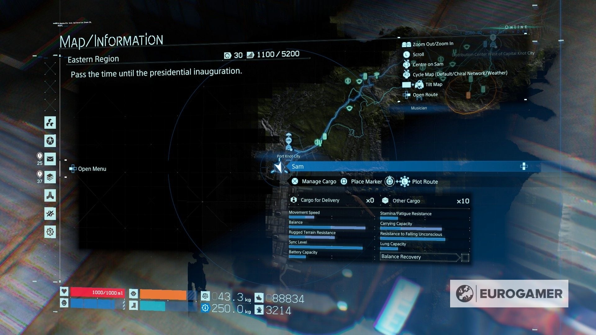 Death Stranding Memory Chip locations What 'glowing' objects mean and