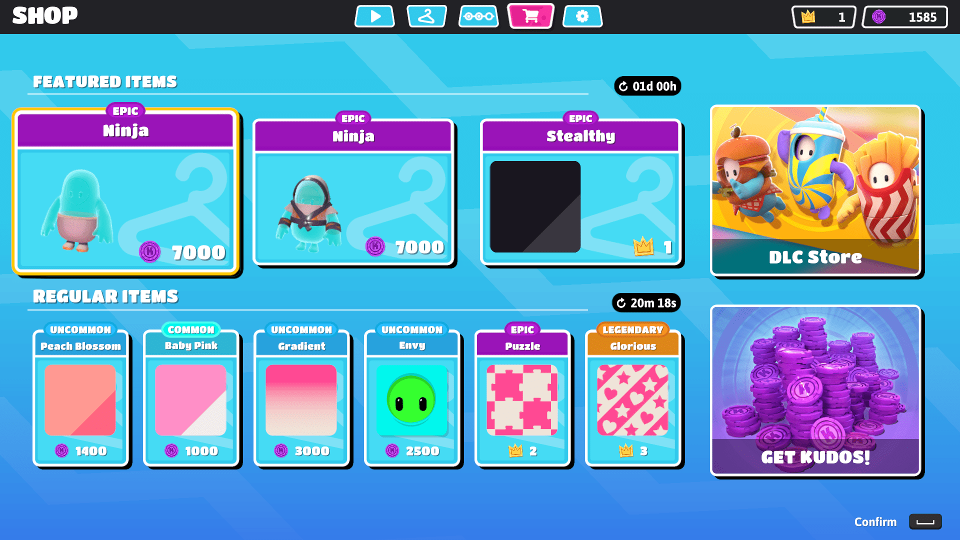 Fall Guys Shop, kudos, crowns en DLC uitgelegd Eurogamer.nl