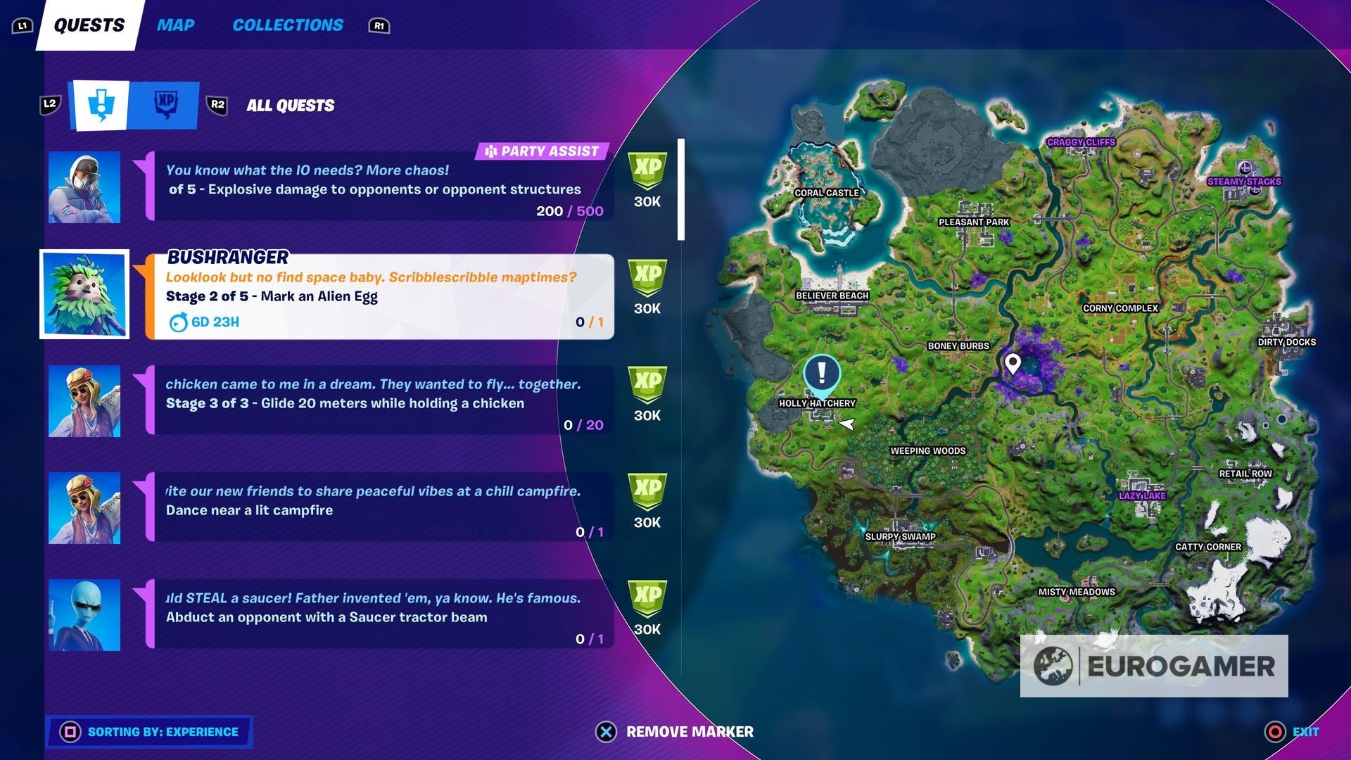 Fortnite Alien egg locations How to mark an alien egg explained