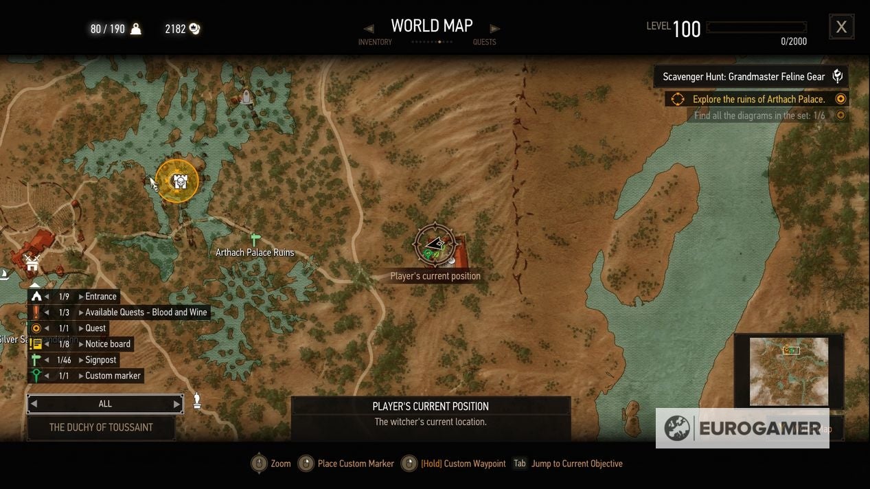 The Witcher 3 Feline gear How to get all Feline armor and Feline sword locations