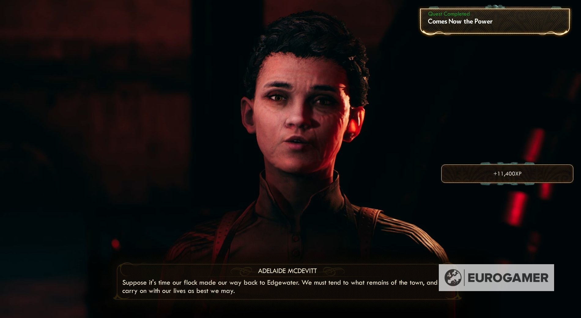 The Outer Worlds Edgewater or Botanical choice Comes Now the Power