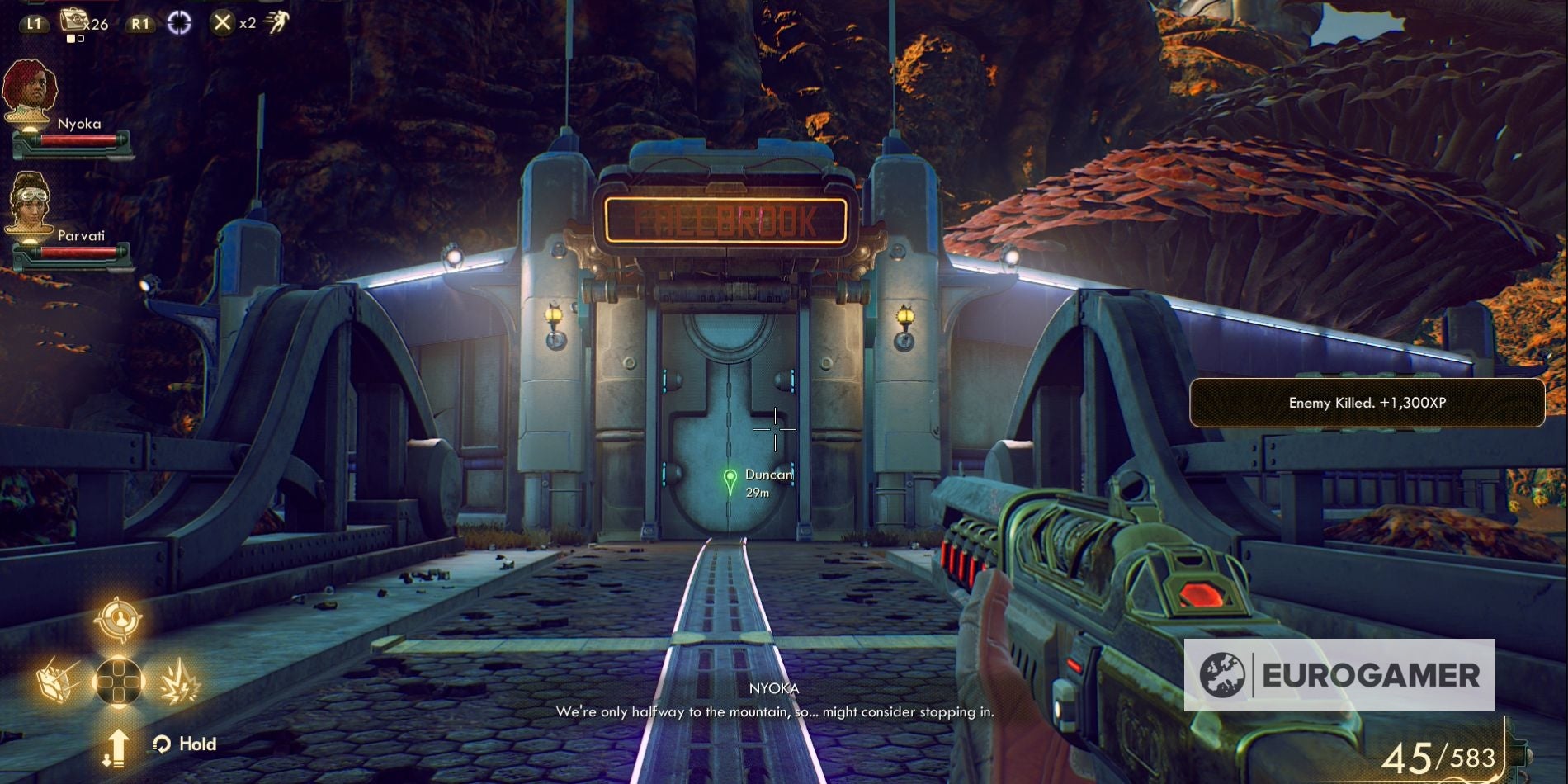 The Outer Worlds Weapons From the Void mission finding the