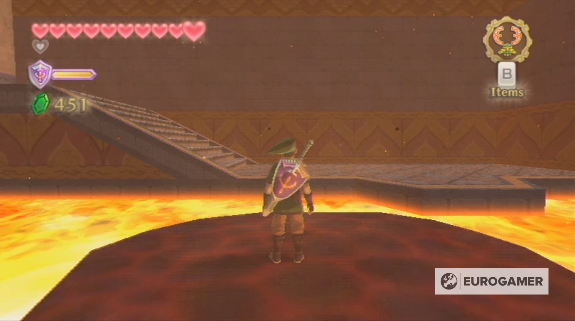Zelda Skyward Sword Fire Sanctuary dungeon How to get and use the