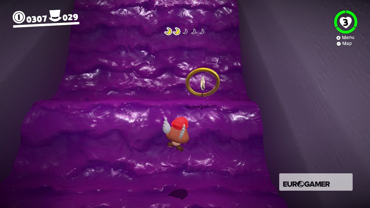 Super Mario Odyssey onde encontrar Power Moon no Reino do Cap