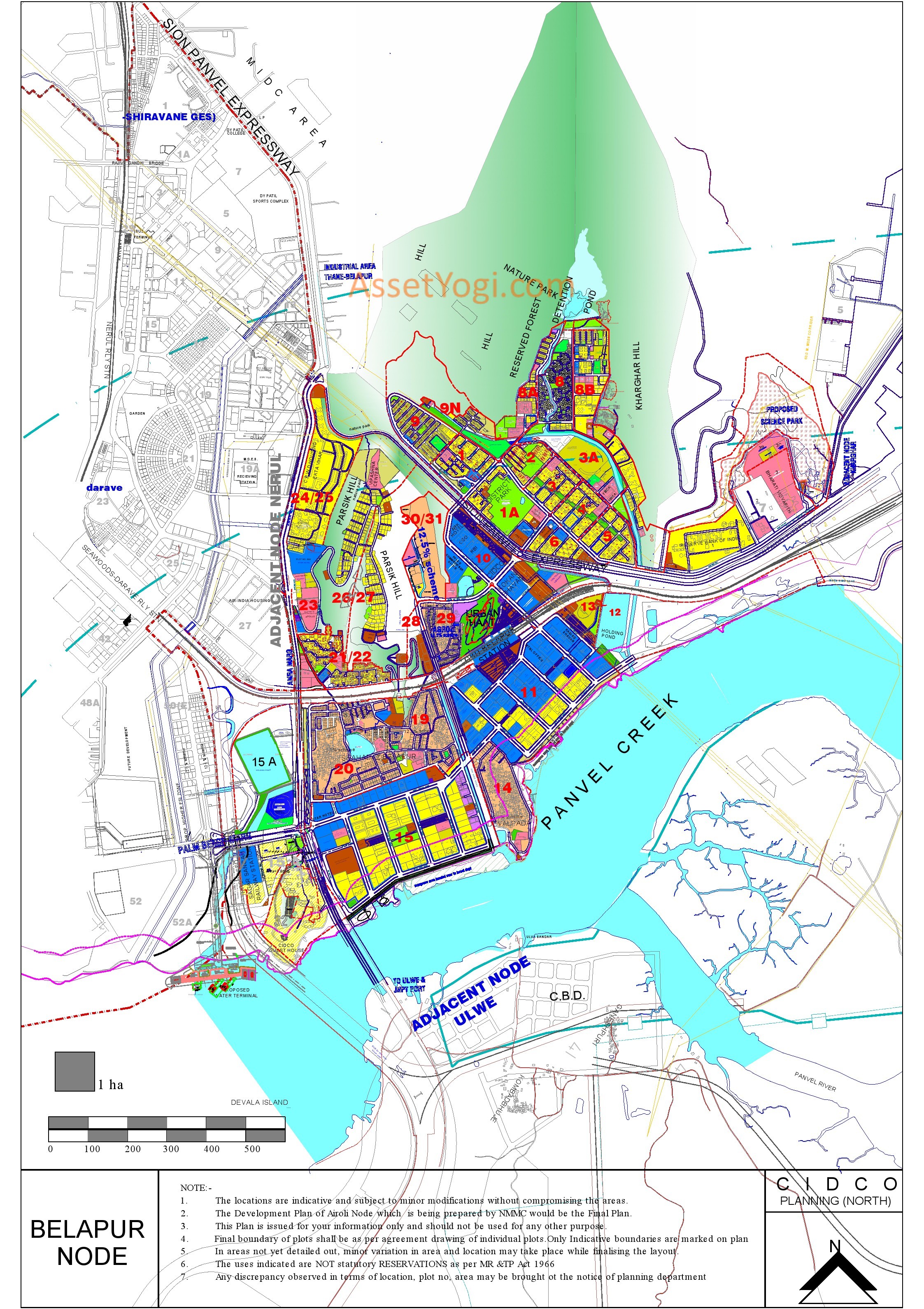 Bilaspur Master Plan Map belapurdevelopmentplanmap
