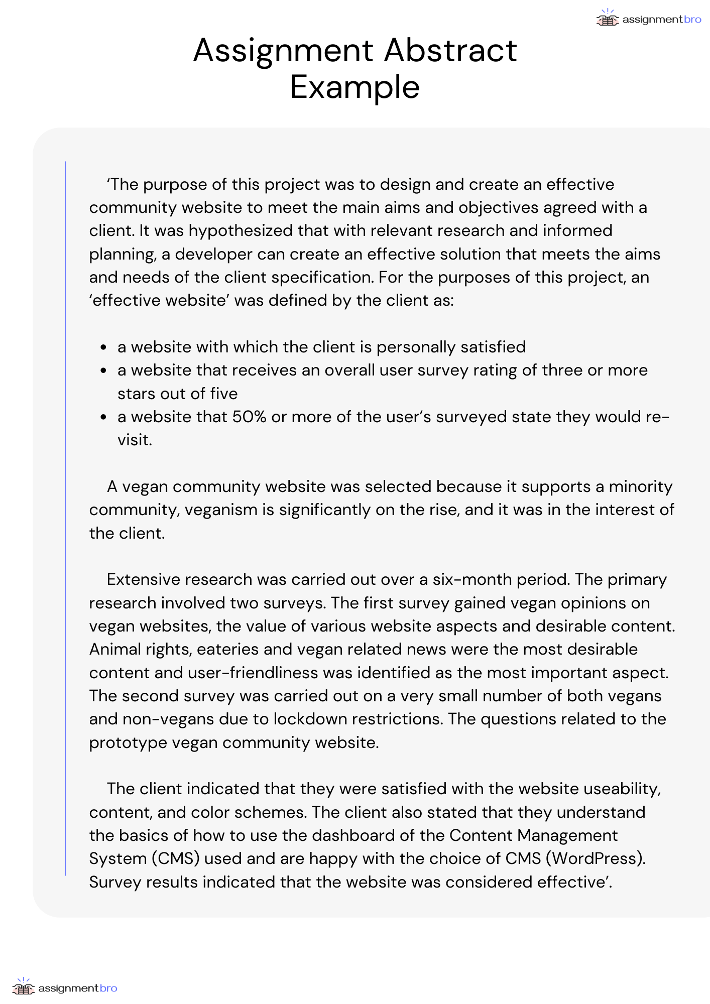 Where Do You Put An Abstract In A Paper at Keith Brown blog