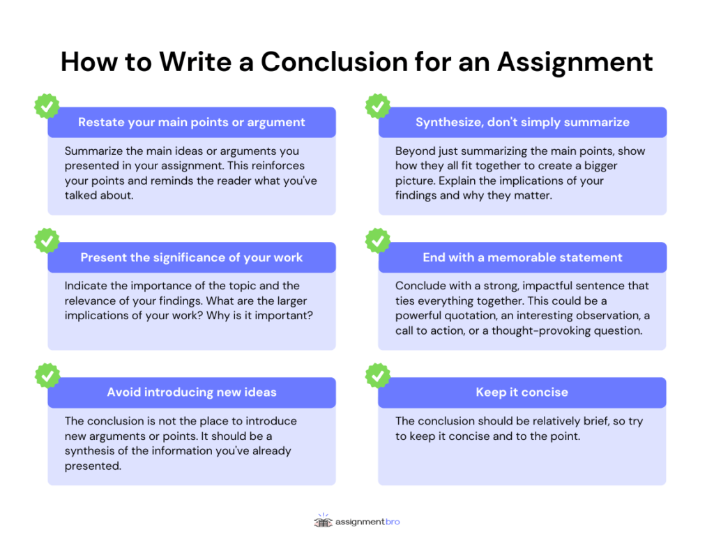Learn How to Conclude an Assignment to Make It Perfect