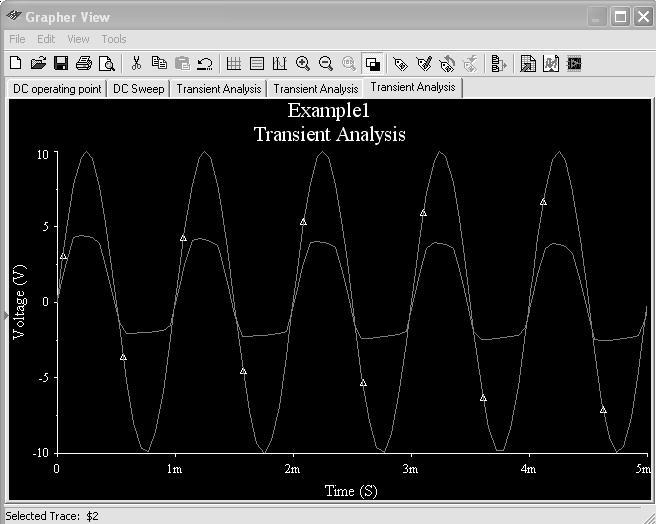 Multisim Circuit Examples DC Sweep and Transient Analysis Blog