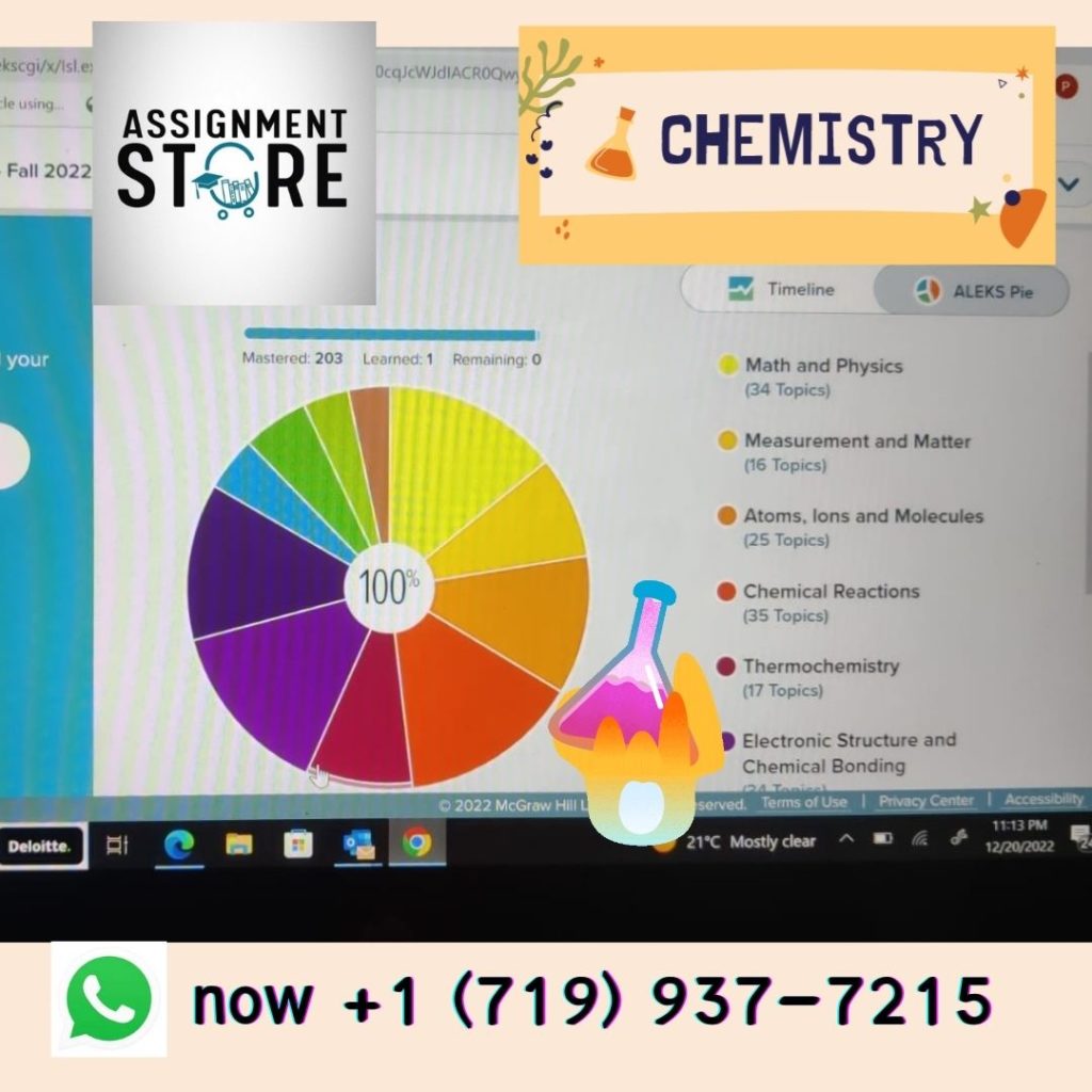 Aleks Chemistry Help Assignmentstore Chemistry Experts