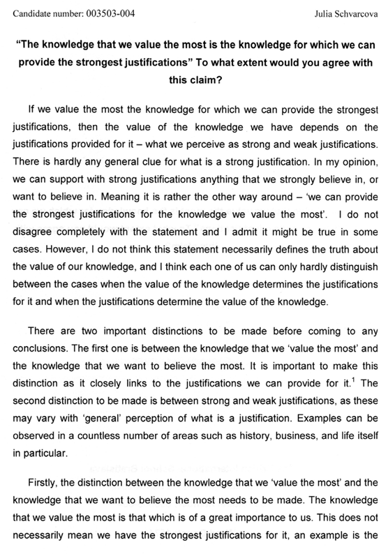 Knowledge Questions — TOK How to write a knowledge question for tok