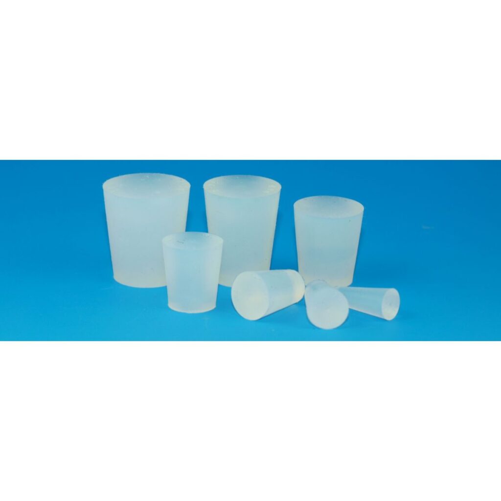 Silicone plug without hole Karl Hecht glassware factory