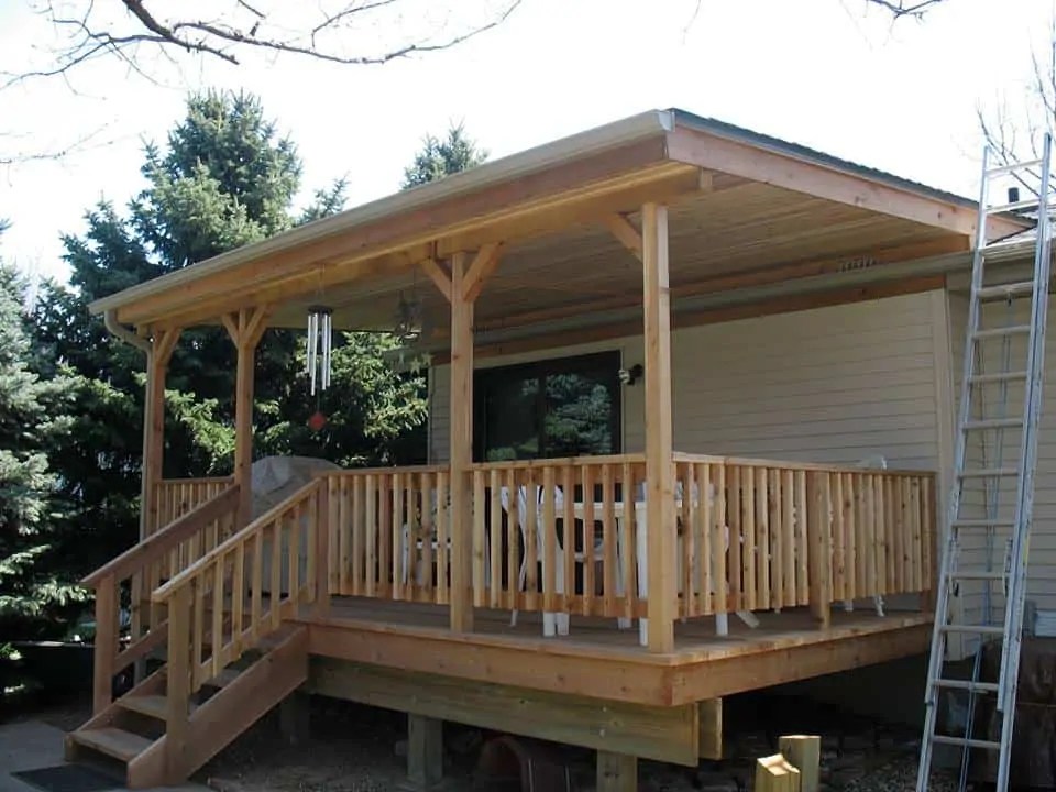 Red Cedar Deck Associated Siding and Remodeling Omaha Nebraska