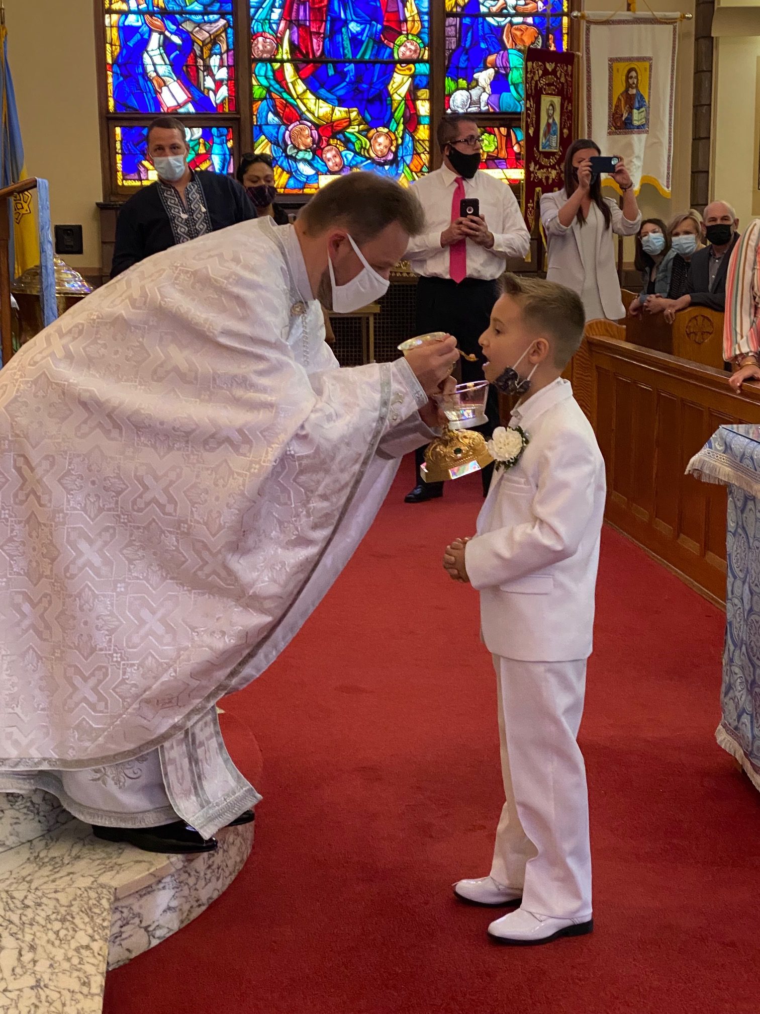 Celebrating First Solemn Holy Eucharist Assumption Catholic School