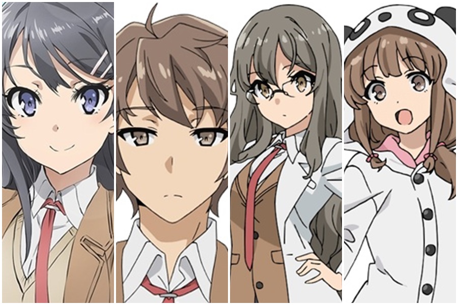 Os 10 personagens mais populares de Seishun Buta Yarou wa Bunny Girl