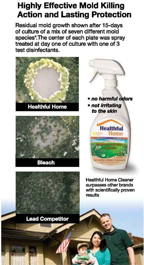 Healthful Home Mold & Bacteria Disinfectant Cleaner Assured Bio Labs