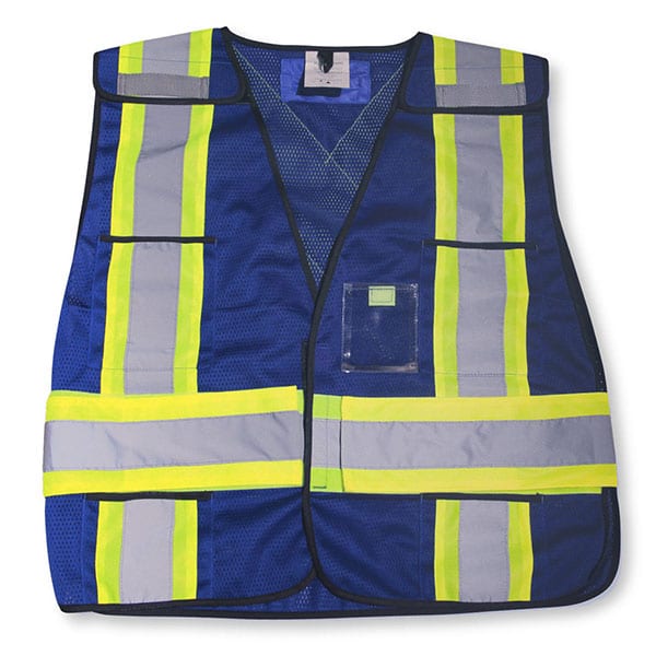 Big K BK101 Royal Blue 100 Polyester Soft Mesh Safety Vest Assured
