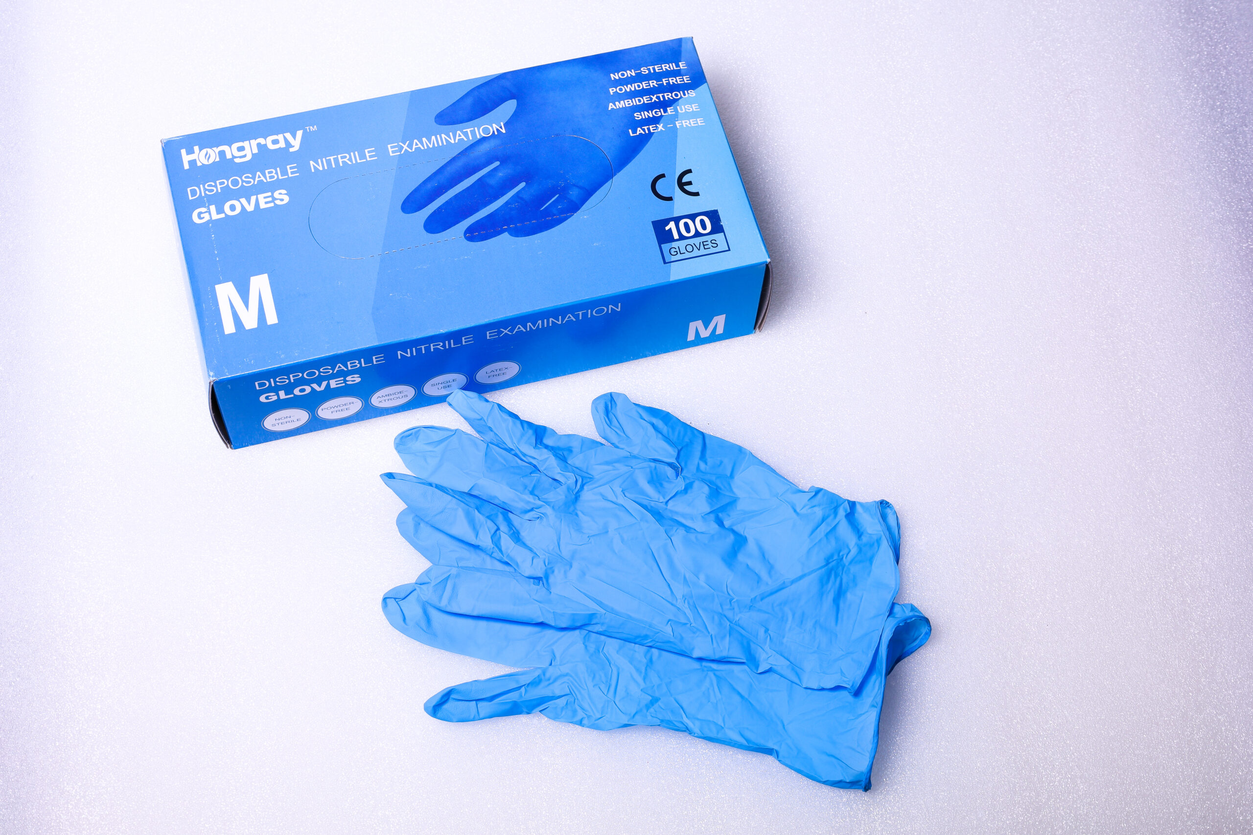 Hongray Nitrile Exam Gloves in Canada & USA Assurity Plus