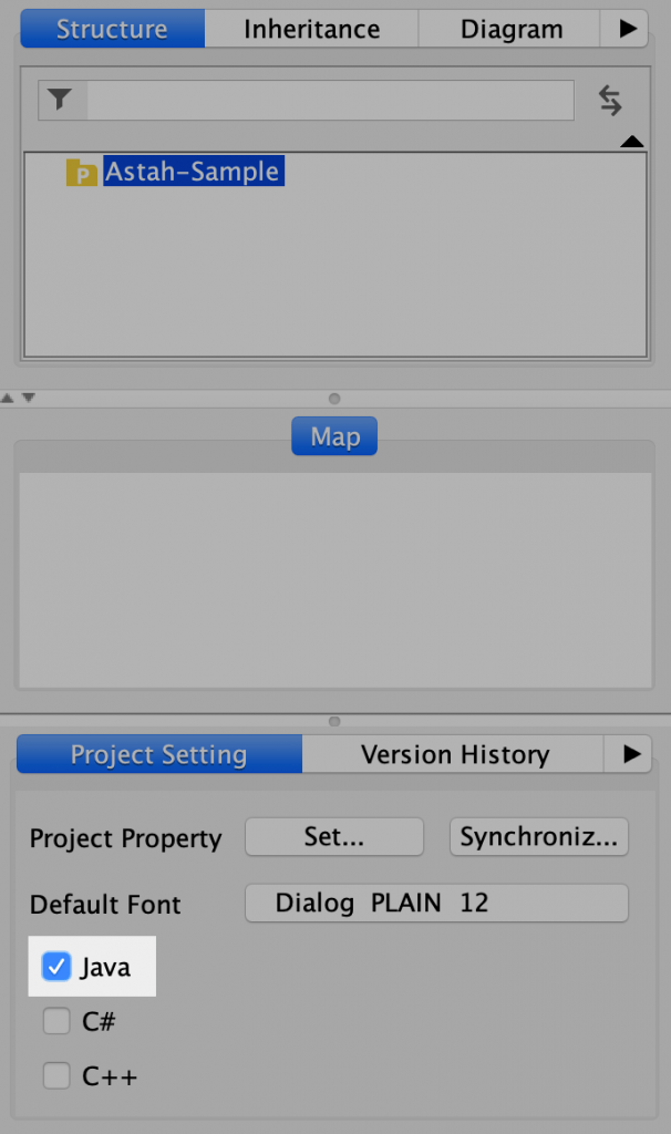 Working with Java - Astah