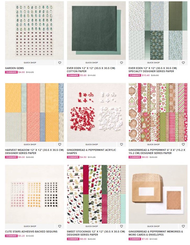 STAMPIN’ UP! CLEARANCE RACK UPDATE. A Stamping Journey