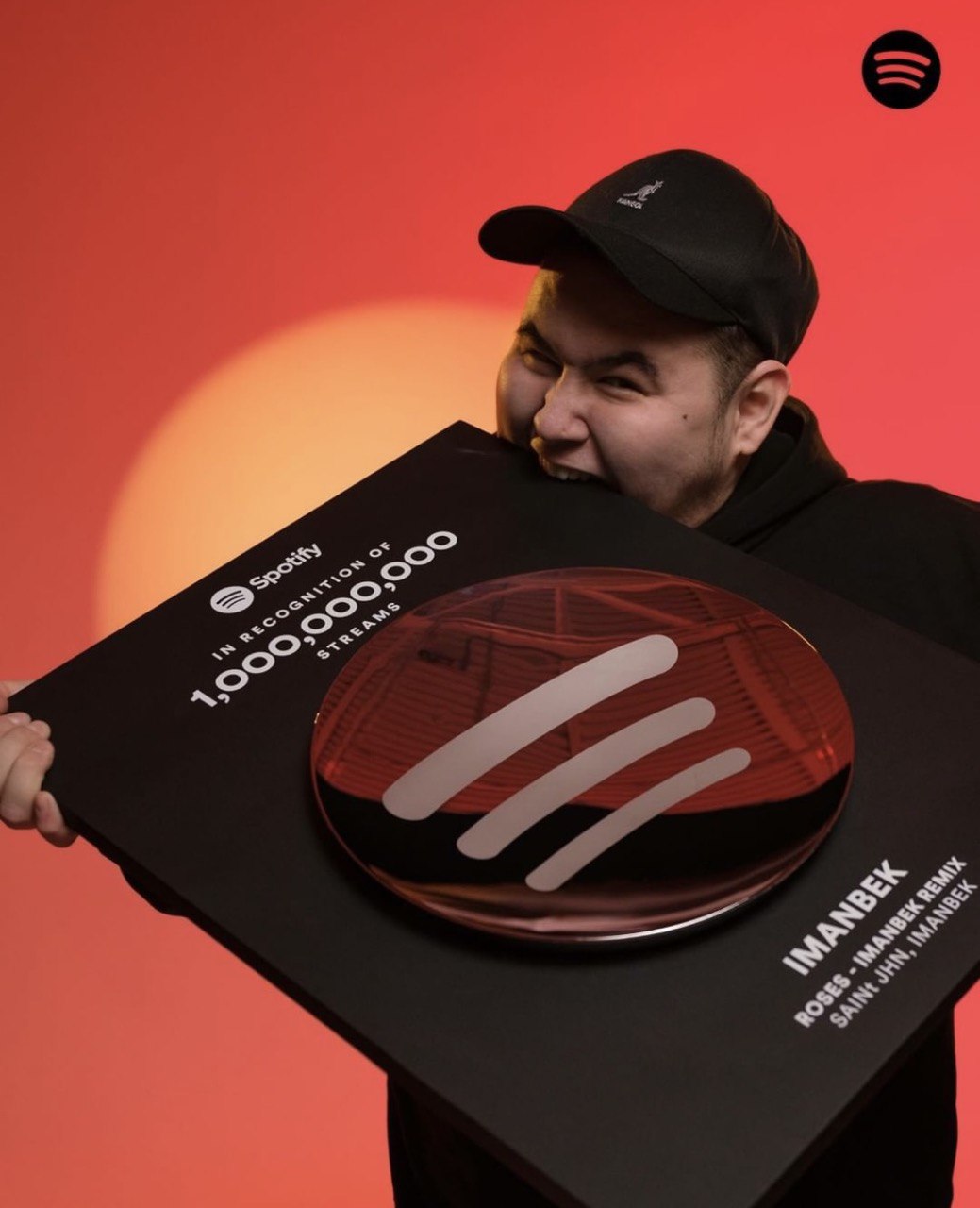 Imanbek Wins Spotify Award for One Billion Streams of His “Roses” Dance
