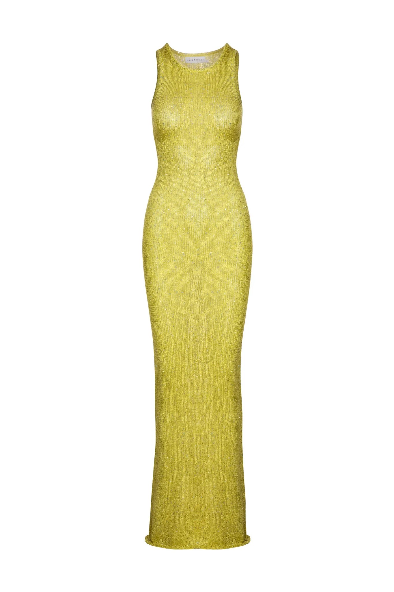 Natalia Dress Chartreuse Sequin ASTA RESORT