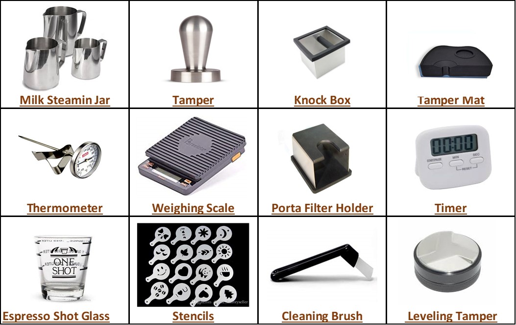 Barista Accessories Aster India