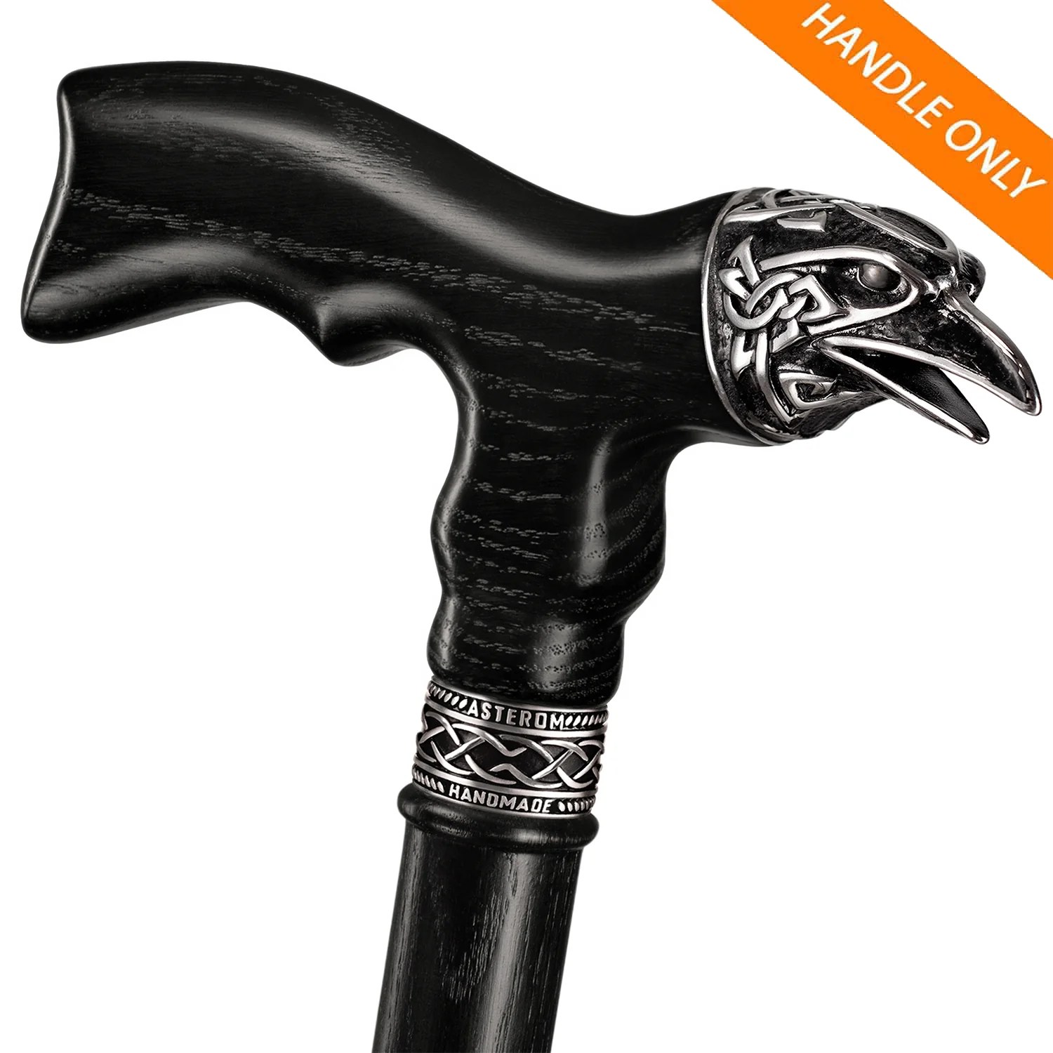 Celtic Raven Handle (560125) for Asterom Walking Cane