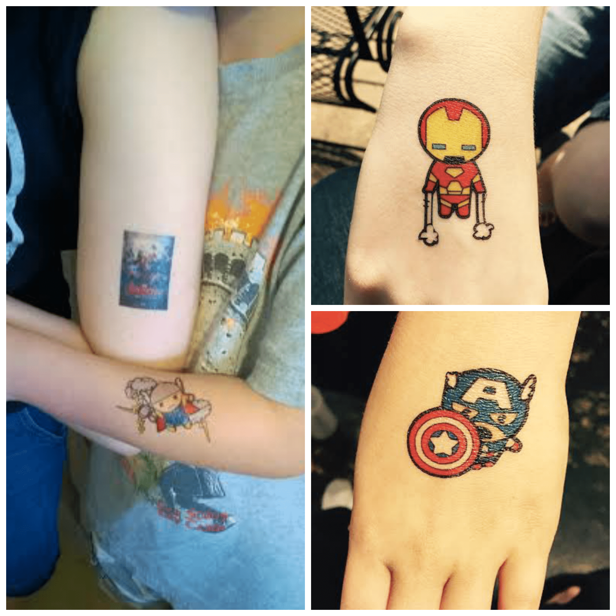 Make Your Own Avengers Tattoos (Plus Avengers Coloring