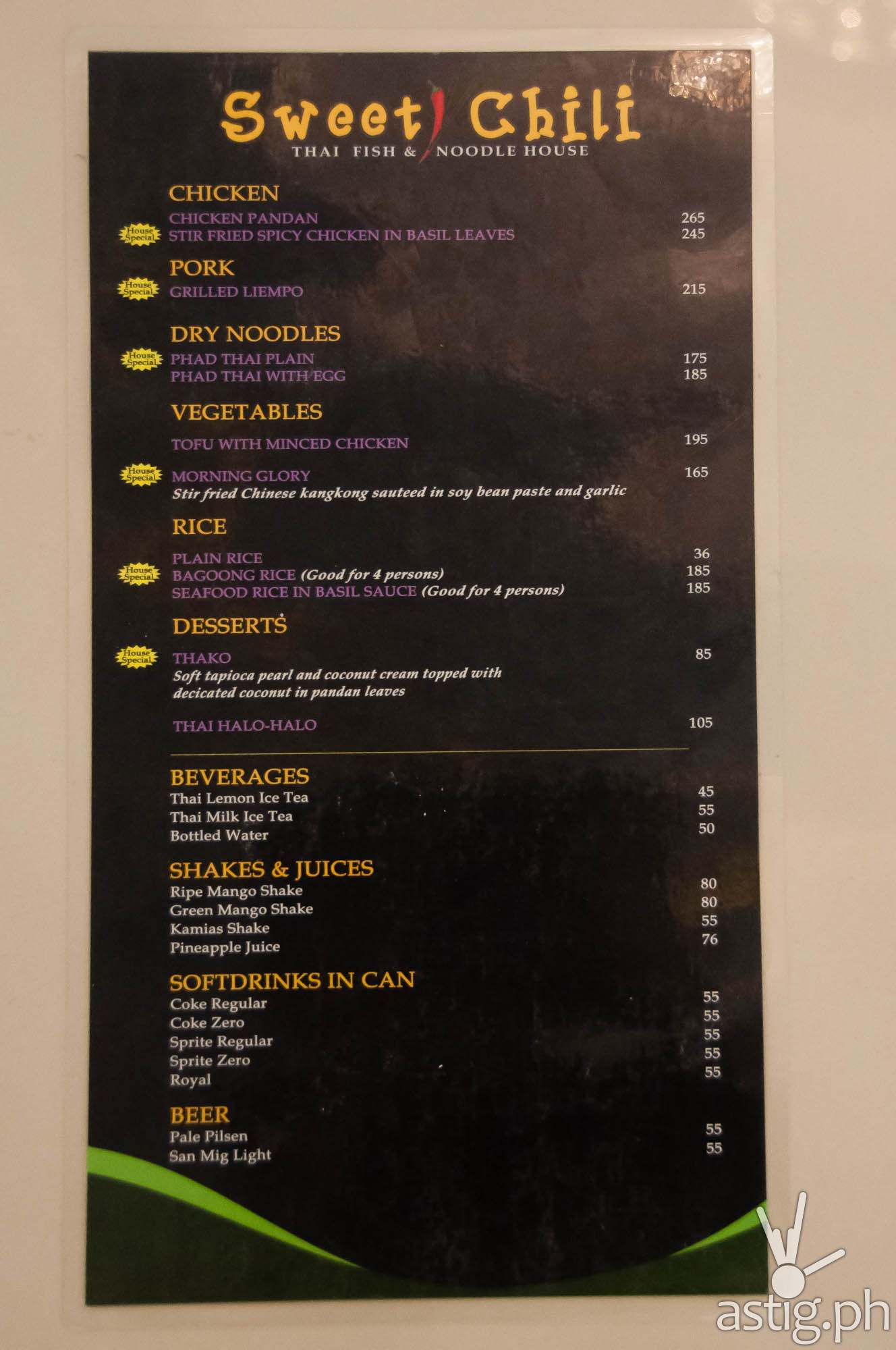 Sweet Chili Thai Fish & Noodle House by Gerry’s Grill ASTIG.PH