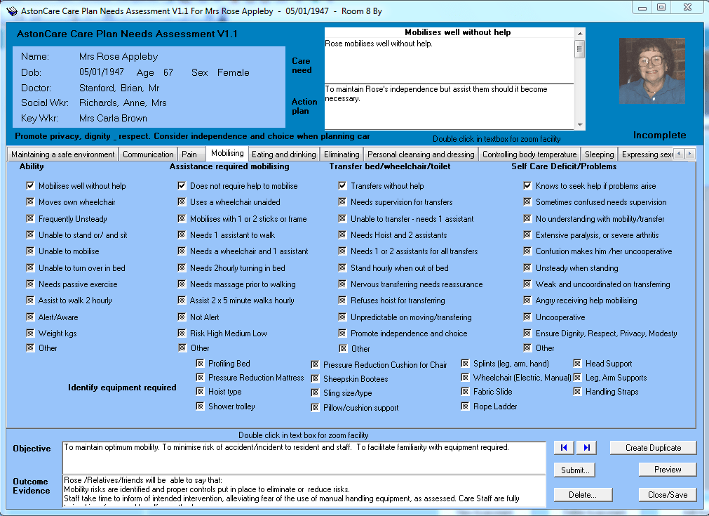 Care Home Software Care Planning software AstonCare try it for free