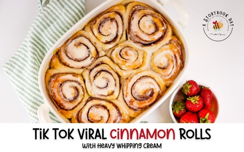 How to Make Tik Tok Cinnamon Rolls with Heavy Whipping Cream