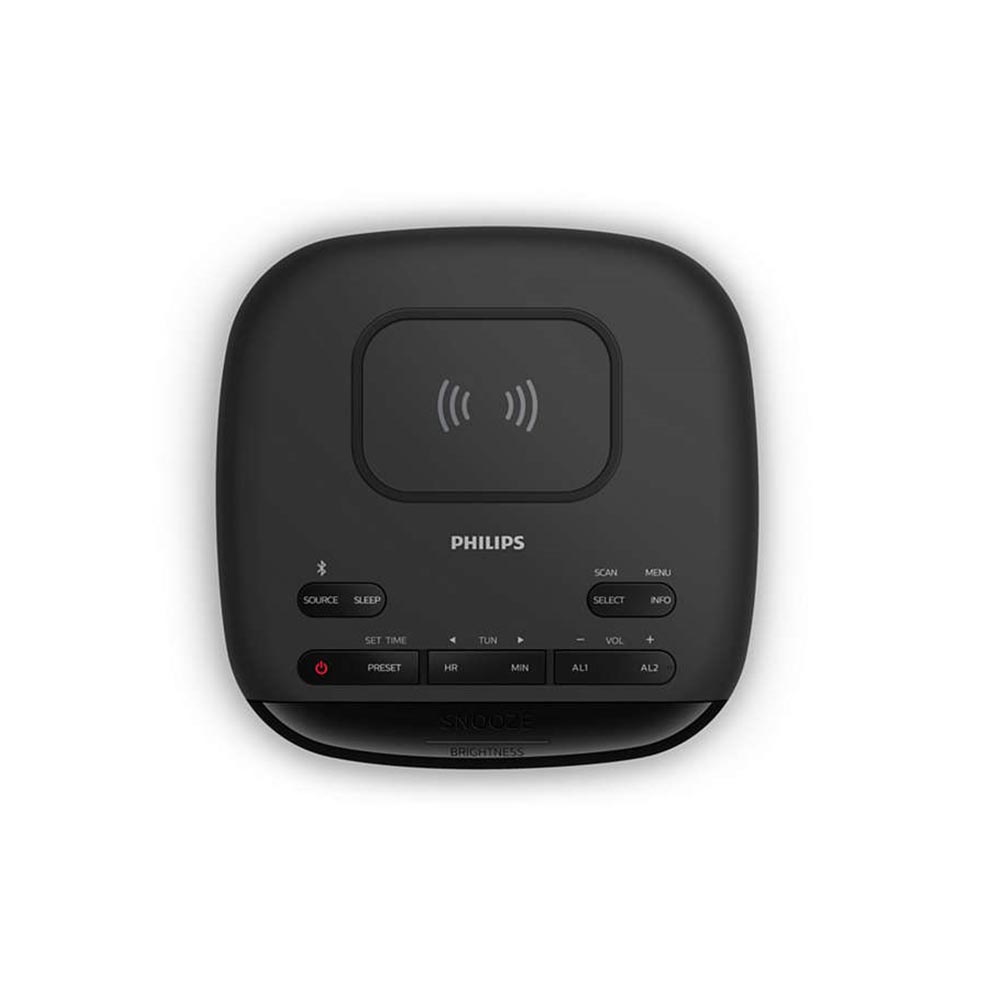 Philips TAR7705 Alarm Clock with DAB+ Radio Dual alarm and QI charger