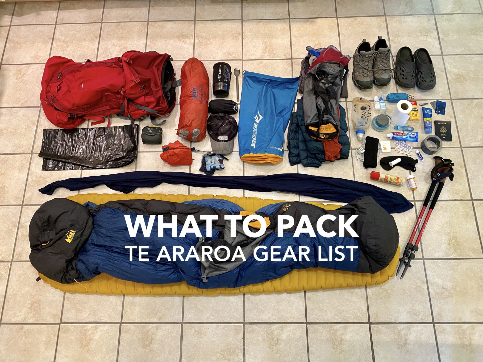 Te Araroa Gear List What to Pack and Why A STRAY LIFE