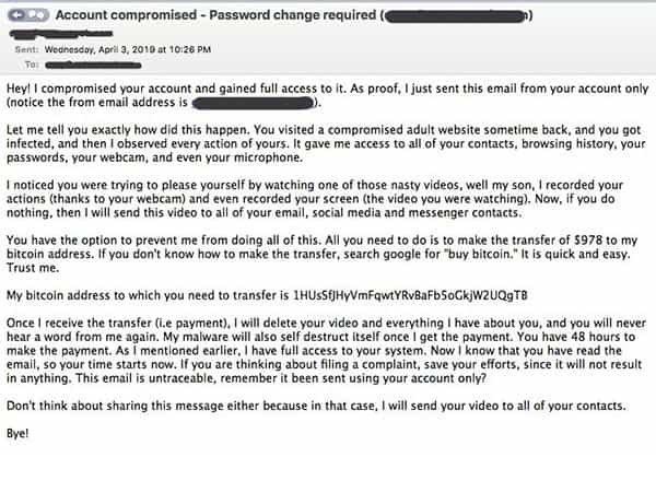 Email Account hacked, change your password ASAP A Street Web