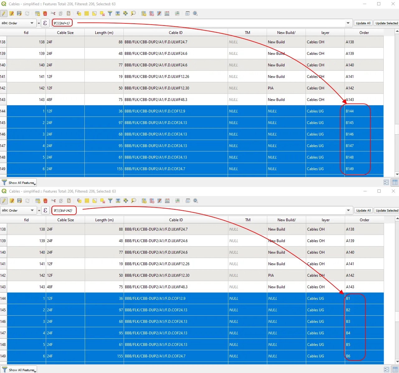 Updating the attribute table in QGIS from other layers