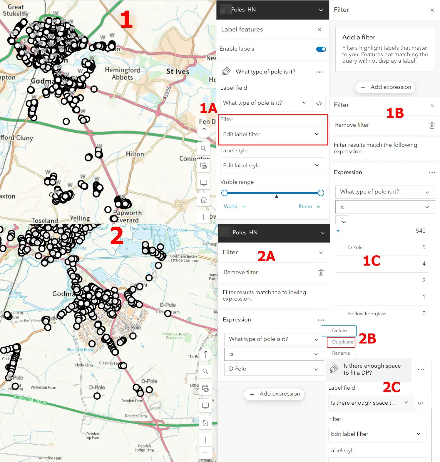 ArcGIS Online advanced styling of the layers