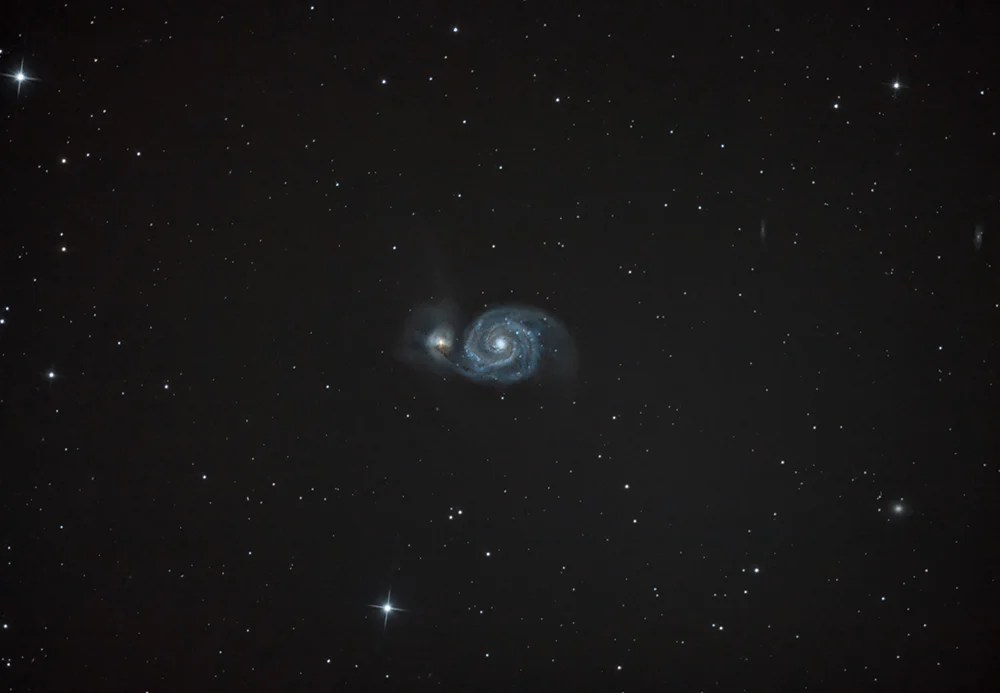 M51 Whirlpool Galaxy AstroBackyard Astrophotography