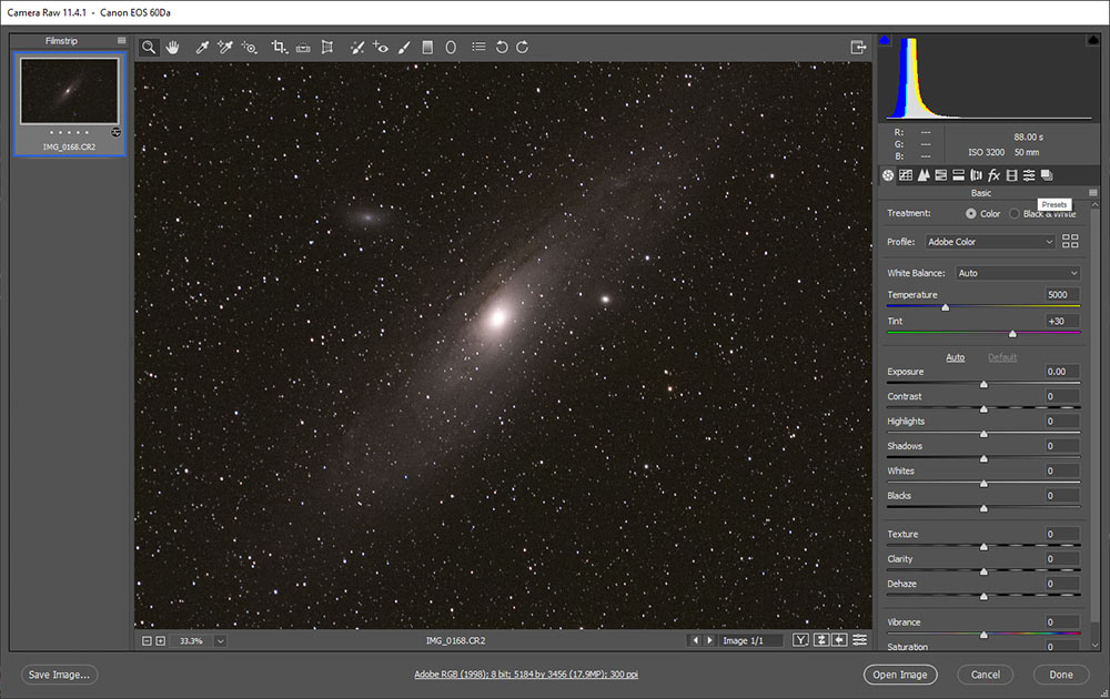 Setting Your White Balance for Astrophotography Camera Settings