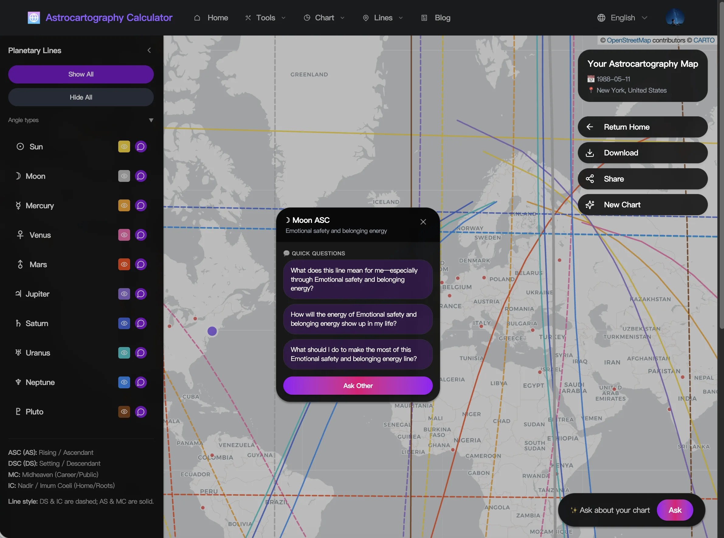 Free Astrocartography Calculator with AI — Accurate Birth Map(04)