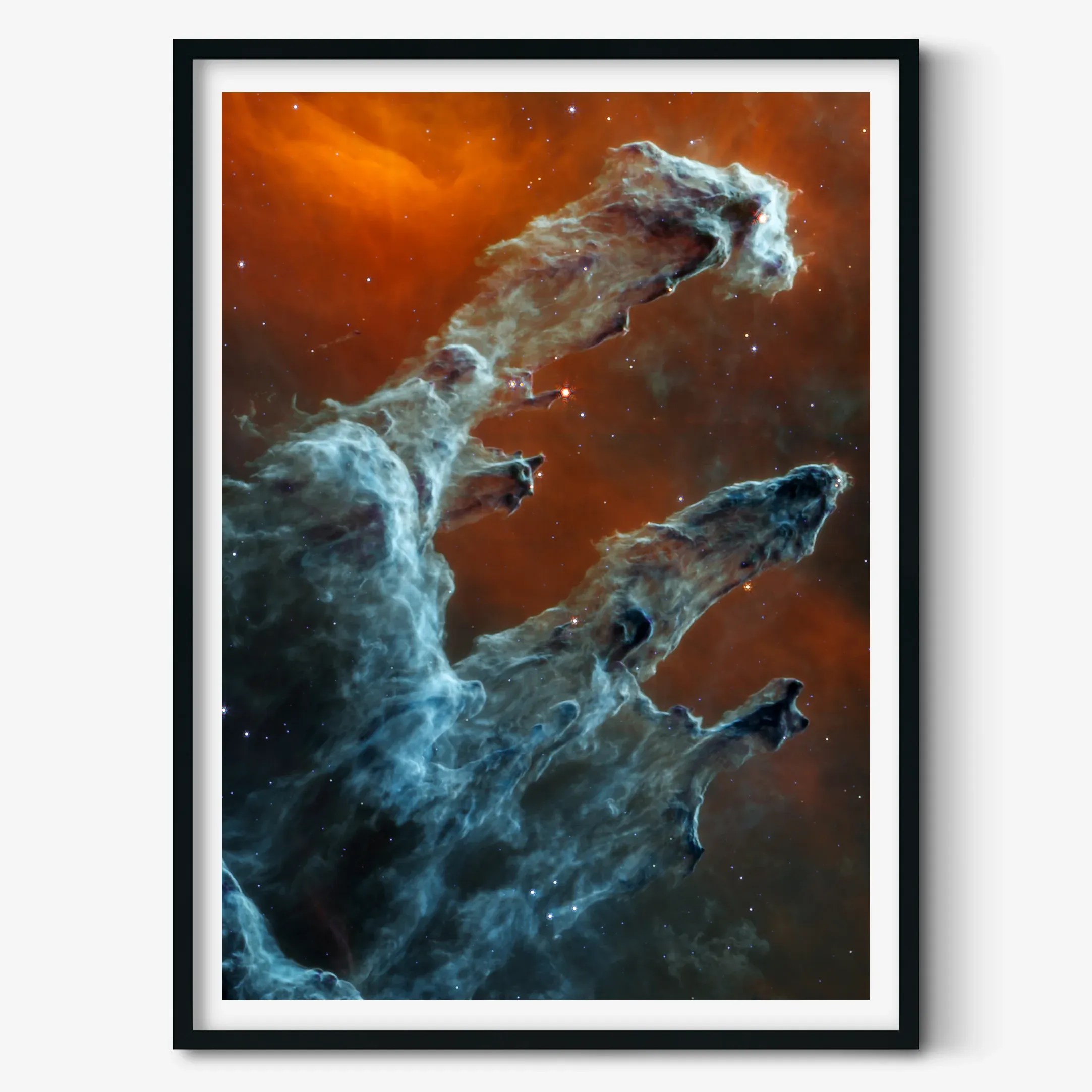 Pillars of Creation (MidInfrared Version) Astrography Posters