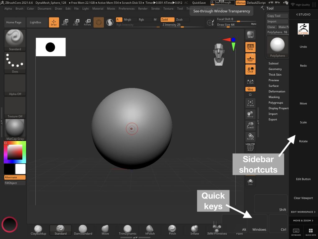 How to use ZBrush on your iPad Astropad